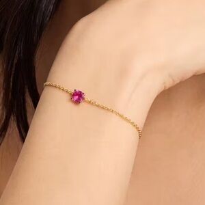 NWT Kate spade Little Luxuries Solitaire Bracelet - rose pink